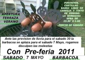 Barbacoa Inaguracion Terraza de Verano. Con  Pre-feria 2011